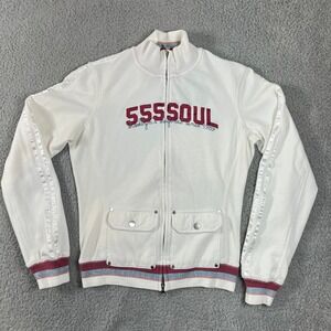 Triple Five Soul Track Jacket Pockets Y2K Streetwear‎ White Women's M VTG NWT
